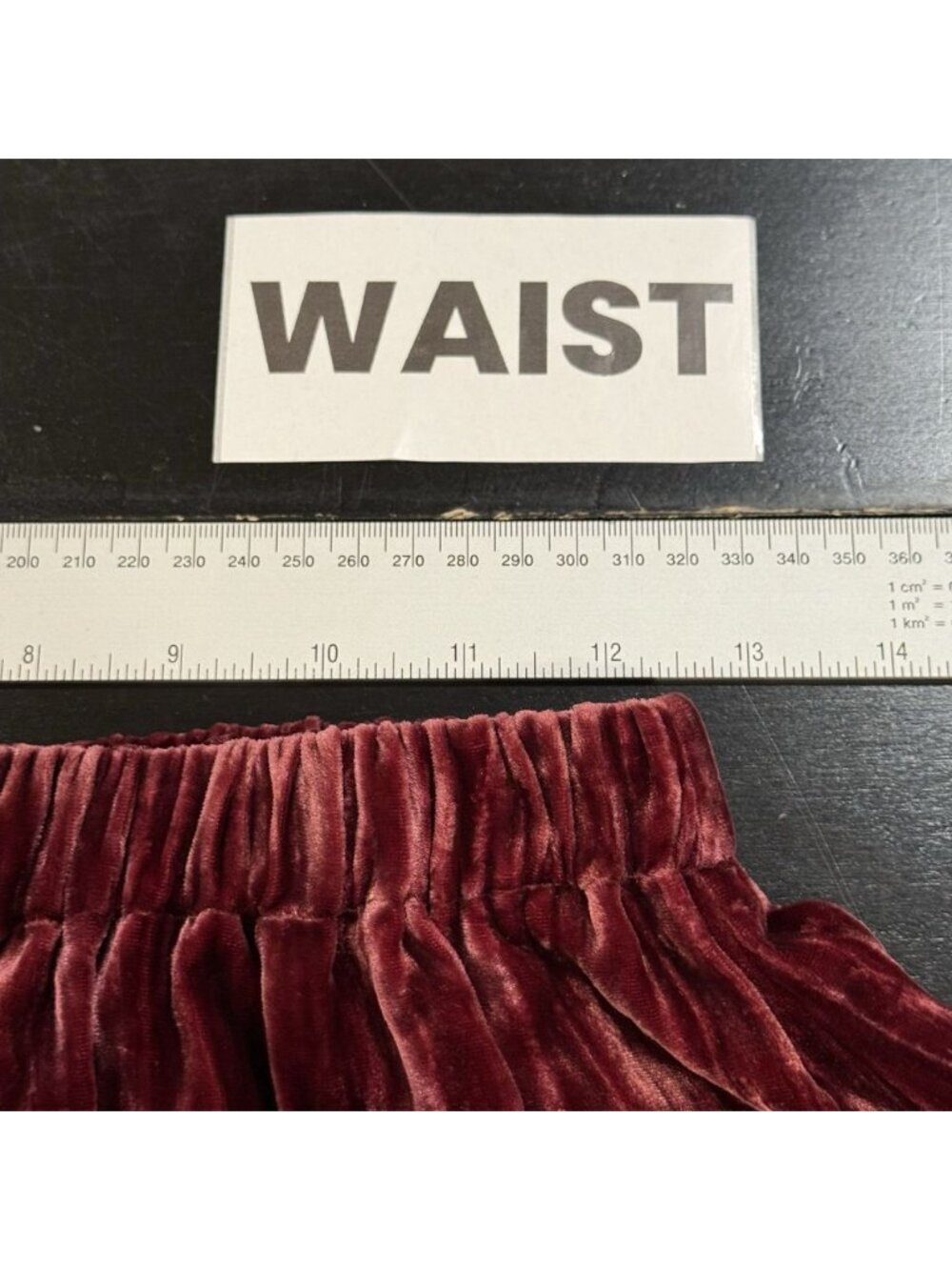 J Jill Sz S Berry Red Crushed Velvet Maxi Skirt Boho Romantic Whimsigoth - Picture 6 of 7